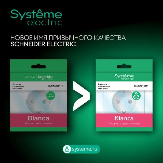 Розетка 1-м ОП Blanca 16А IP20 250В с заземл. защ. шторки с монтаж. пластиной бел. SE BLNRA011121