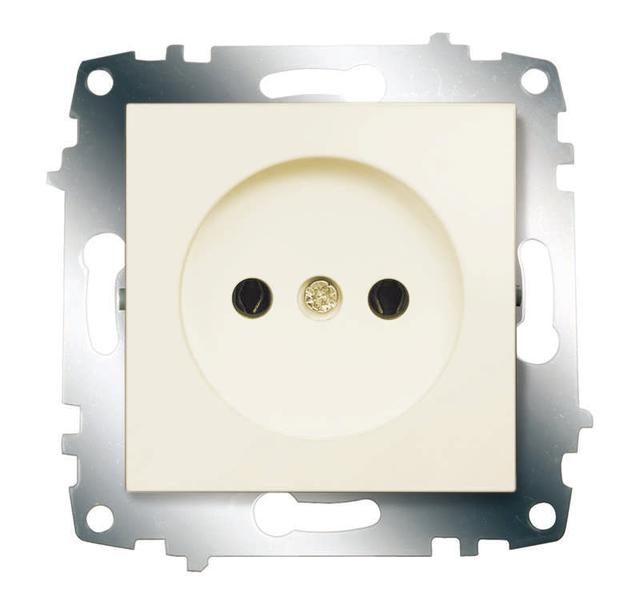Розетка 1-м СП 1мод. Cosmo 16А IP20 без заземл. механизм крем. ABB 619-010300-215