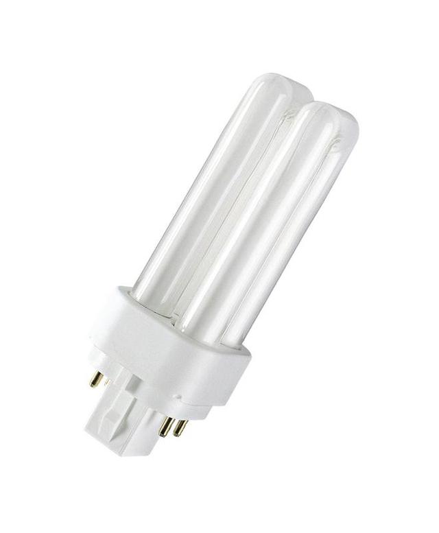 Лампа люминесцентная компакт. DULUX D/E 18W/830 G24q-2 OSRAM 4050300327211