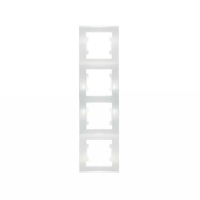 Рамка 4-м Бриллиант верт. бел. UNIVersal 7947496